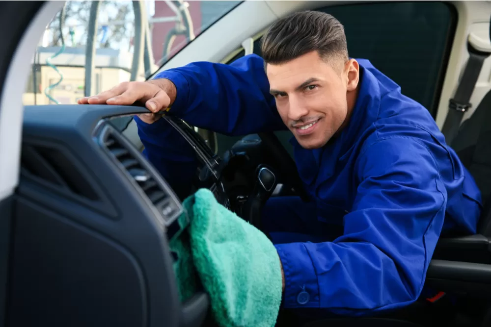 car interior cleaning