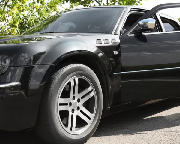 na het schoonmaken van de auto